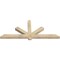 Ekena Millwork Kennewick Rough Sawn Timber Gable Bracket, Douglas Fir, 72"W x 30"H x 4"D x 4"F, 10/12 Pitch GBW072X30X0404KEN00RDF - alternate 5